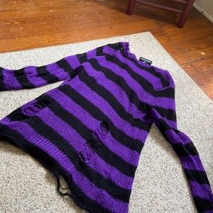 KillStar Oversized Distressed sweater